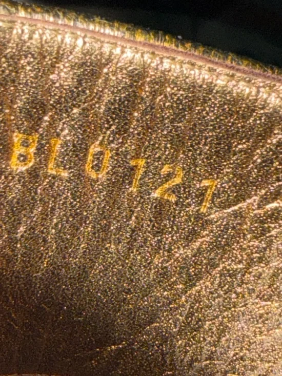 Preloved Louis Vuitton Gold Metallic Leather Strappy Sandals size 38 great cond - Picture 9 of 12